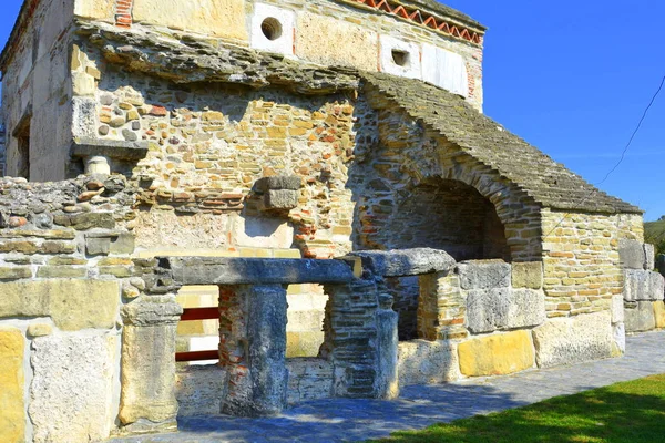 Vecchia Chiesa Christin Secolo Nel Villaggio Densus Transilvania Romania — Foto Stock