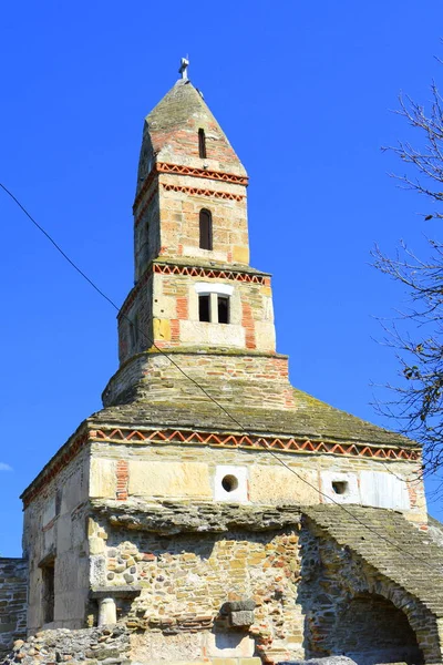 Igreja Christin Velha Século Aldeia Densus Transilvânia Romênia — Fotografia de Stock