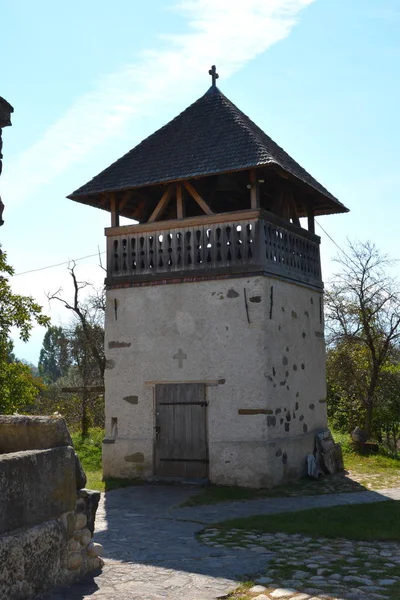 Antigua Iglesia Christin Siglo Pueblo Densus Transilvania Rumania —  Fotos de Stock