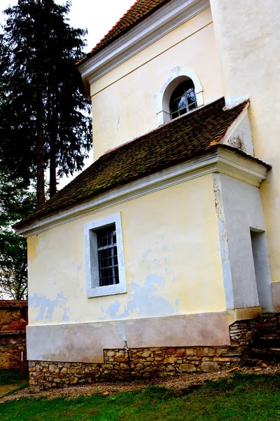 Innenhof Der Mittelalterlichen Sächsischen Wehrkirche Dorf Crit Transsilvanien Rumänien — Stockfoto