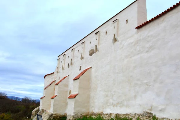 Vesting Het Dorp Feldioara Gebouwd Door Teutoonse Ridders 900 Jaar — Stockfoto