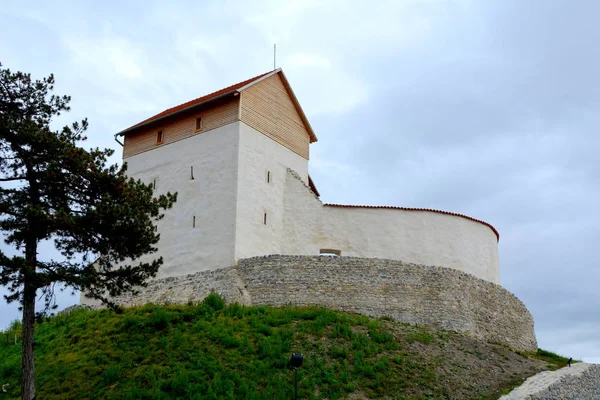Фортеця Селі Feldioara Побудований Тевтонських Лицарів 900 Років Тому Трансильванії — стокове фото