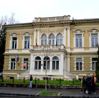 Tipik kentsel peyzaj şehrin Brasov, Transilvanya, Romanya, ülkenin merkezinde bulunan bir ilçedir. 300.000 nüfuslu.