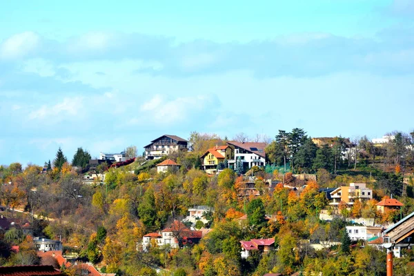 Typiska Urbana Landskapet Staden Brasov Stad Belägen Transsylvanien Rumänien Mitten — Stockfoto