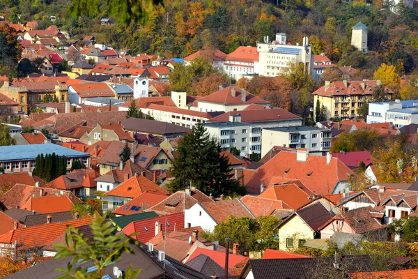 Typisch Stedelijke Landschap Van Stad Brasov Een Stadje Transsylvanië Roemenië — Stockfoto