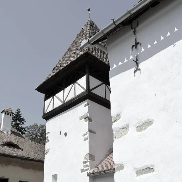 Eglise Évangélique Saxonne Fortifiée Veseud Zied Est Village Commune Chirpr — Photo