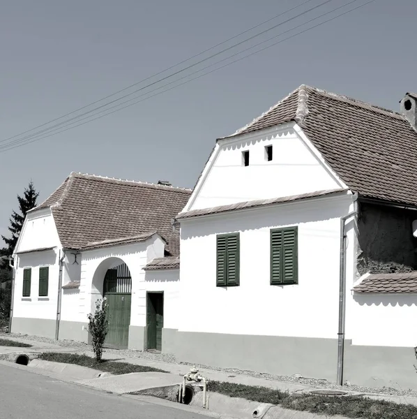 Typická Venkovská Krajina Veseud Lucie Obec Departmentu Chirpr Župě Sibiu — Stock fotografie