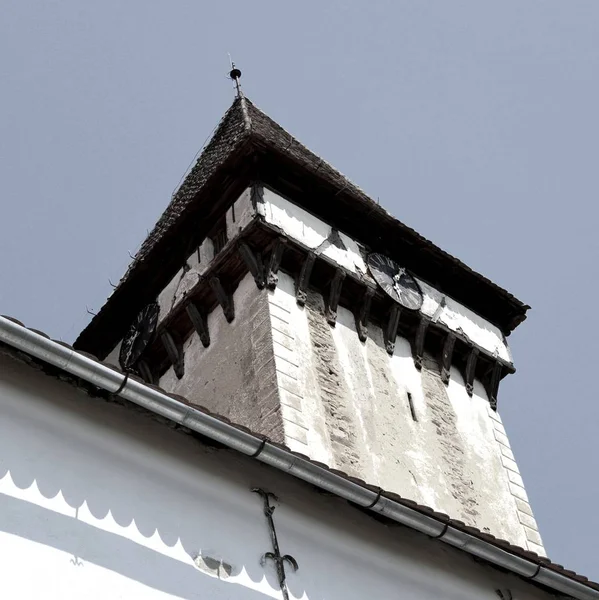 Versterkte Middeleeuwse Saksische Evangelic Kerk Veseud Zied Een Dorp Gemeente — Stockfoto