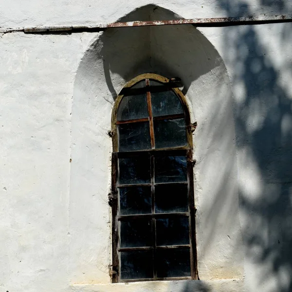 Opevněné Středověké Saské Evangelický Kostel Obci Somartin Martinsberg Mrtelsberg Sedmihradsko — Stock fotografie