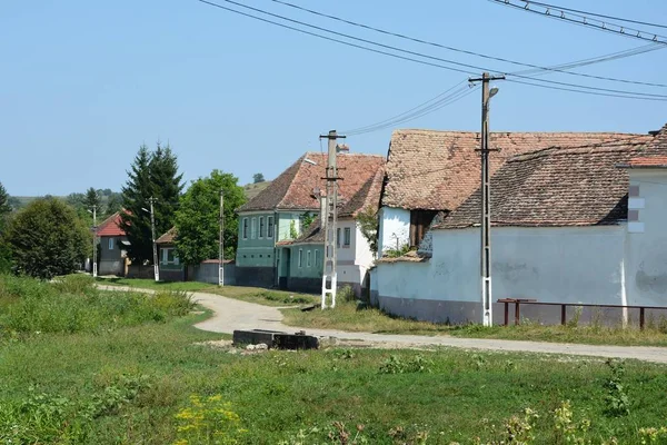Bruiu Braller Sibiu County Transilvanya Romanya Bir Komün Içinde Evler — Stok fotoğraf