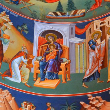 Saint Ana-Rohia Manastırı Ortodoks simgeler. Manastır hillside bir tepenin üzerinde doğal bir yer almaktadır. 1926 yılında inşa edilmiş