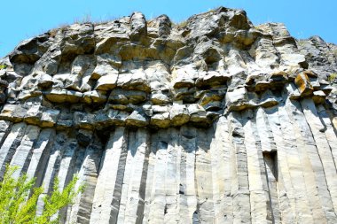 Bazalt kayaların volkanik kaya mostraları tek sıra halinde bazalt Racos, Romanya'da bulunan şeklinde vardır. Eski bir Roma kariyer terk edilmiş. Ulusal bir korumalı alan.