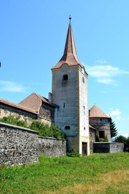 Köyün Racos, Transilvanya, Romanya bir ortaçağ Saray inşası fantezi