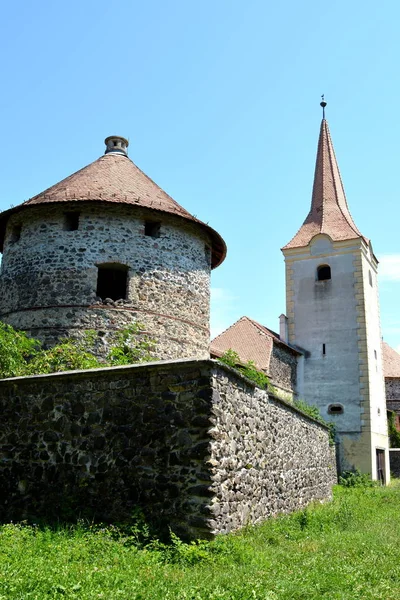 Φαντασία Ανασυγκρότηση Του Ένα Μεσαιωνικό Παλάτι Στο Χωριό Racos Τρανσυλβανία — Φωτογραφία Αρχείου