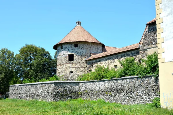 Ricostruzione Fantasy Palazzo Medievale Nel Villaggio Racos Transilvania Romania — Foto Stock