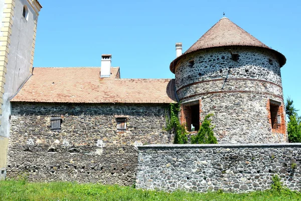 Reconstrucción Fantástica Palacio Medieval Pueblo Racos Transilvania Rumania —  Fotos de Stock
