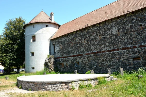 Fantasia Reconstrução Palácio Medieval Aldeia Racos Transilvânia Roménia — Fotografia de Stock