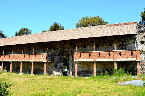 Fantasia Reconstrução Palácio Medieval Aldeia Racos Transilvânia Roménia — Fotografia de Stock