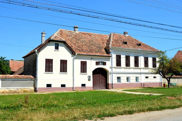 Tipikus Vidéki Táj Paraszti Házak Faluban Morgonda Mergenthal Erdély Románia — Stock Fotó