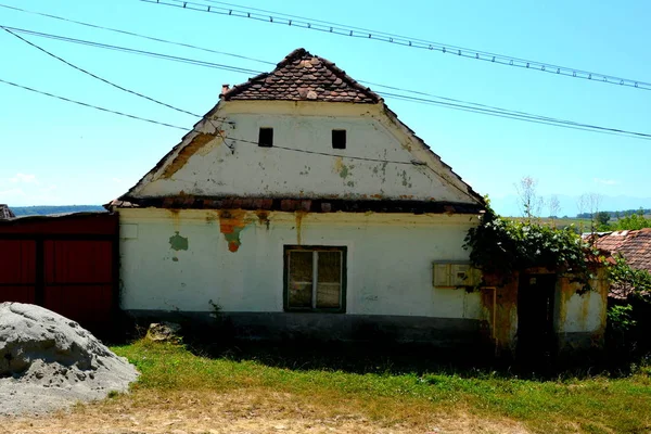 Paysage Rural Typique Maisons Campagne Cincu Grossschenk Transylvanie Roumanie Colonie — Photo