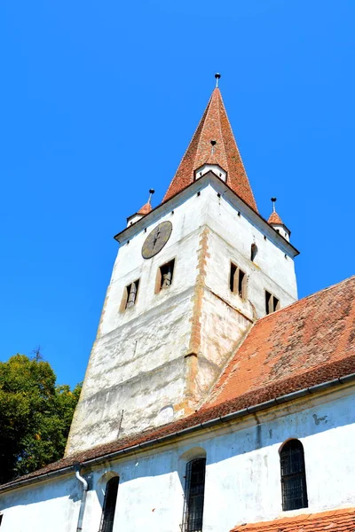 Chiesa Fortificata Sassone Medievale Nel Villaggio Cincu Grossschenk Transilvania Romania — Foto Stock