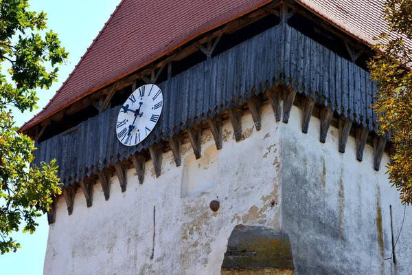 Befestigte Mittelalterliche Sächsische Kirche Dorf Mergenthal Siebenbürgen Rumänien Die Siedlung — Stockfoto