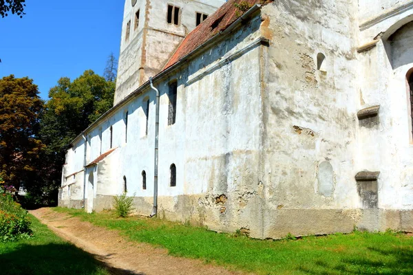 Iglesia Medieval Fortificada Del Saxon Pueblo Cincu Grossschenk Transilvania Rumania —  Fotos de Stock
