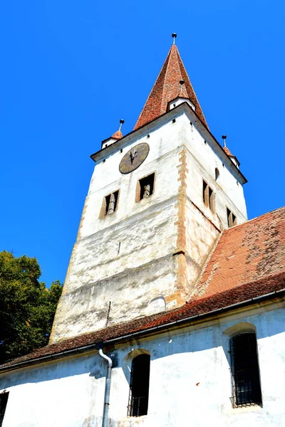Igreja Saxão Medieval Fortificada Aldeia Cincu Grossschenk Transilvânia Romênia Assentamento — Fotografia de Stock