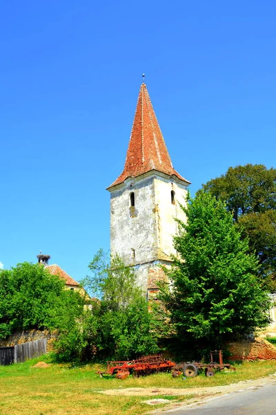 Harabeler. Müstahkem Ortaçağ Sakson evangelic kilisede Vrd, tuhaf, Viert, Sakson köyde komün Chirpr Sibiu County, Transilvanya, Romanya.
