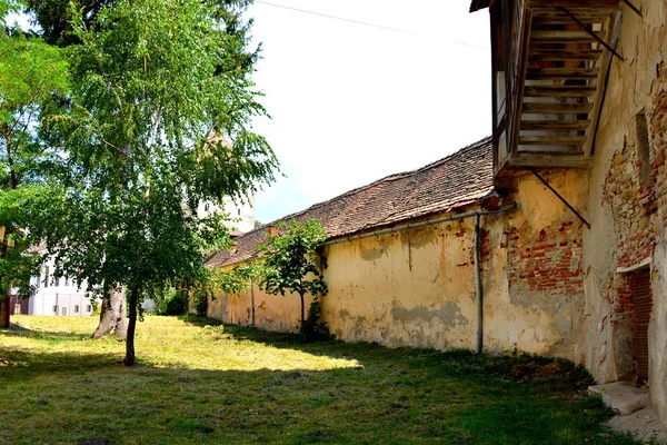 Paysage Rural Typique Maisons Campagne Agnita Agnetheln Mentionné Pour Première — Photo