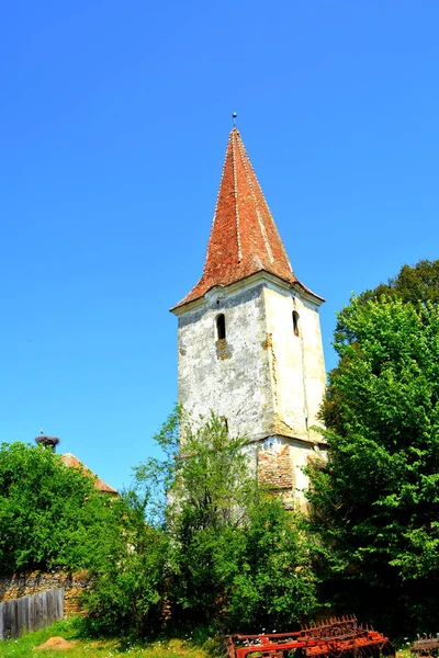 Harabeler. Müstahkem Ortaçağ Sakson evangelic kilisede Vrd, tuhaf, Viert, Sakson köyde komün Chirpr Sibiu County, Transilvanya, Romanya.