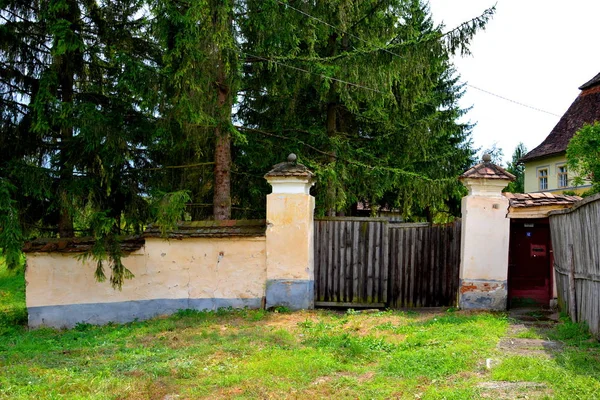 Typische Ländliche Landschaft Und Bauernhäuser Dealu Frumos Schönberg Einem Dorf — Stockfoto