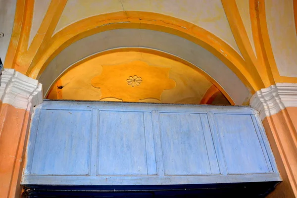 All Interno Della Fortificata Chiesa Evangelica Sassone Medievale Veseud Zied — Foto Stock