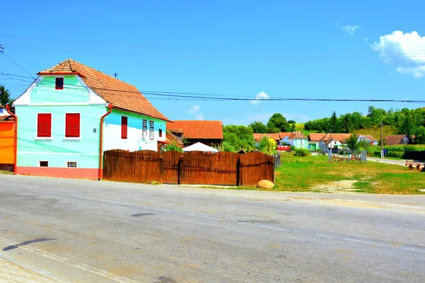 Typical Rural Landscape Peasant Houses Vrd Wierd Viert Saxon Village — Stock Photo, Image