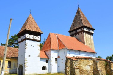 Müstahkem Ortaçağ Sakson evangelic kilisede Veseud, Zied, Komün Chirpr Sibiu County, Transilvanya, Romanya, 1379 ilk karşımıza bir köydür