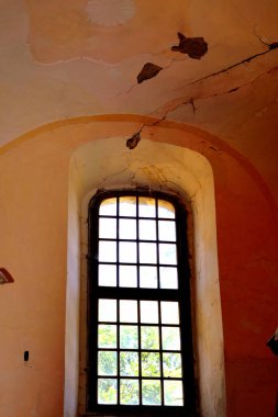 Müstahkem Ortaçağ Sakson evangelic kilisede içinde Veseud, Zied, Komün Chirpr Sibiu County, Transilvanya, Romanya, 1379 ilk karşımıza bir köy olduğunu