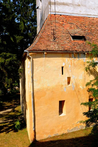Eglise Évangélique Saxonne Médiévale Fortifiée Agnita Agnetheln Mentionnée Pour Première — Photo