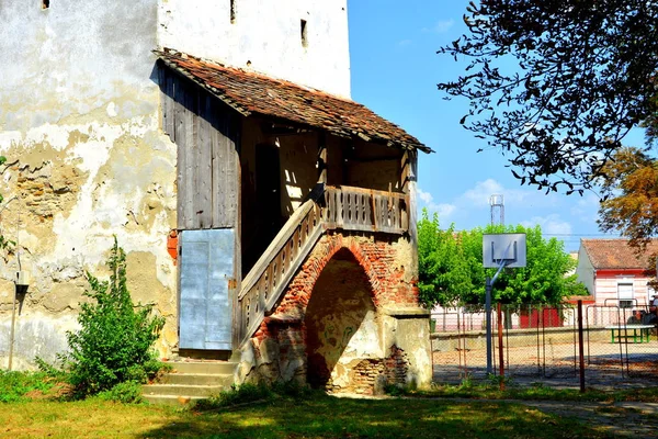 Igreja Evangélica Saxão Medieval Fortificada Agnita Agnetheln Mencionada Pela Primeira — Fotografia de Stock