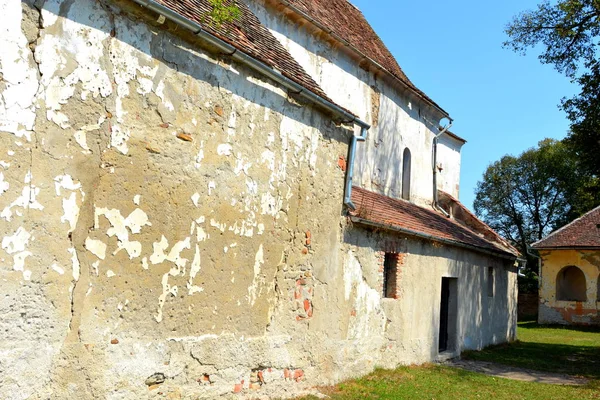 Befestigte Mittelalterliche Sächsische Evangelische Kirche Dorf Toarcla Tartlau Siebenbürgen Rumänien — Stockfoto