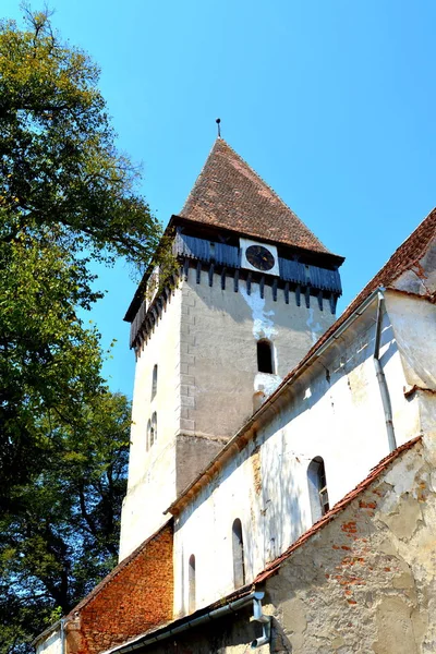 Müstahkem Ortaçağ Sakson Evangelic Kilisesi Köyün Toarcla Tartlau Transilvanya Romanya — Stok fotoğraf