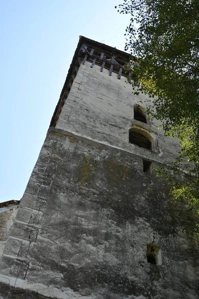 Eglise Évangélique Saxonne Médiévale Fortifiée Dans Village Toarcla Tartlau Transylvanie — Photo