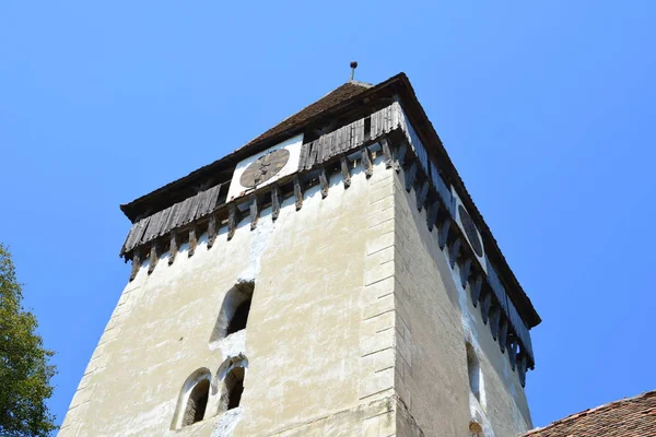 Befestigte Mittelalterliche Sächsische Evangelische Kirche Dorf Toarcla Tartlau Siebenbürgen Rumänien — Stockfoto