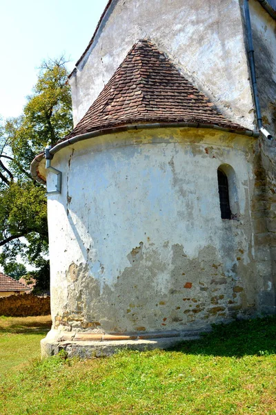 Крепость Средневековой Саксонской Евангельской Церкви Деревне Тоаркла Тартлау Трансильвания Румыния — стоковое фото
