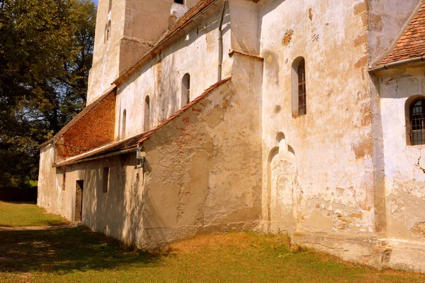 Müstahkem Ortaçağ Sakson Evangelic Kilisesi Köyün Toarcla Tartlau Transilvanya Romanya — Stok fotoğraf