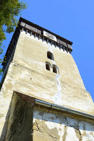 Iglesia Evangélica Saxon Medieval Fortificada Pueblo Toarcla Tartlau Transilvania Rumania —  Fotos de Stock