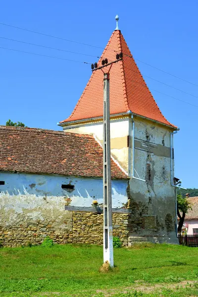 Versterkte Middeleeuwse Saksische Kerk Bruiu Braller Een Gemeente Het Hongaarse — Stockfoto