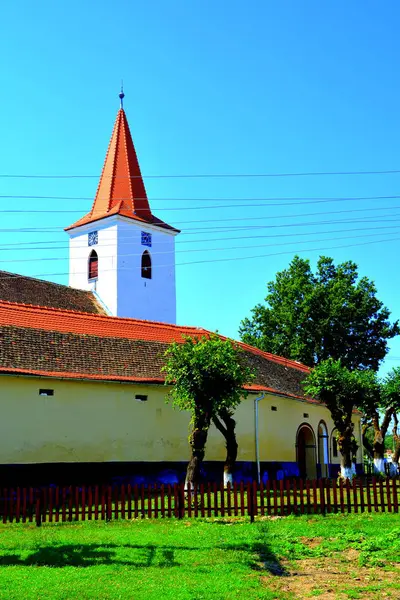 Eglise Saxonne Médiévale Fortifiée Bruiu Braller Commune Comté Sibiu Transylvanie — Photo