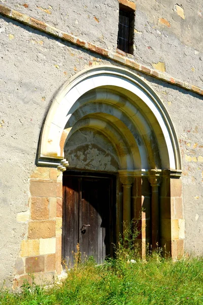 Fortified Medieval Saxon Church Villagerotbav Transylvania Romania Settlement Founded Saxon — Stock Photo, Image