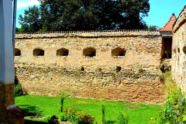 Cincsor Kleinschenk Sibiu Lçesi Transilvanya Romanya Müstahkem Ortaçağ Sakson Kilisede — Stok fotoğraf