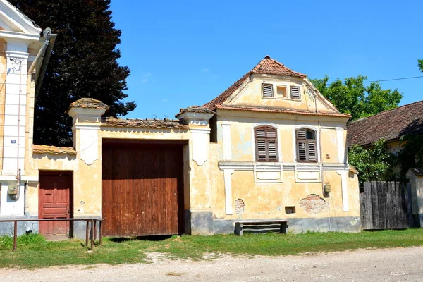 Daciatipiche Case Rurali Contadine Dacia Stein Transilvania Romania Documentario Attestato — Foto Stock